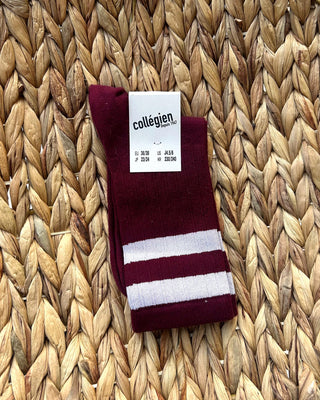 COLLEGIEN NICO DARK CHERRY SOCKS