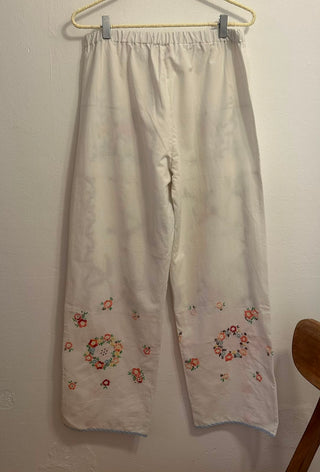 RELAX RE-LUX PJ PANTS EMBROIDERED COTTON