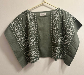 ORSINA BANDANA TOP SAFARI KHAKI