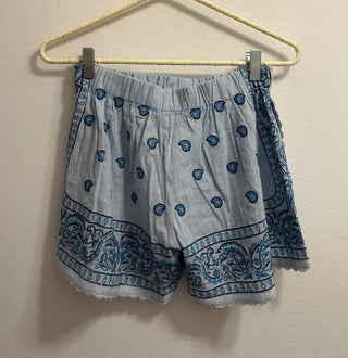 ORSINA BANDANA SHORTS PASTEL LIGHT BLUE