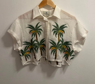 BENARAS BANANA BONDI WHITE GREEN