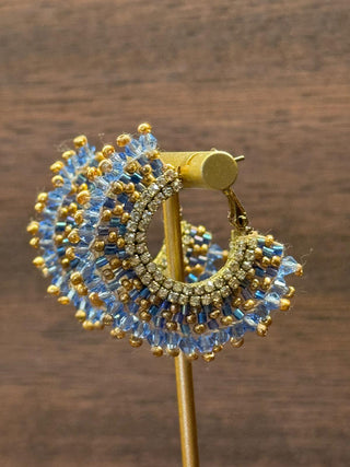 DEEPA GURNANI SIERRA EARRINGS BLUE