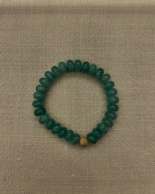 SEALLY MIMI SEMI PRECIOUS BRACELET JADE GREEN MONOCHROME