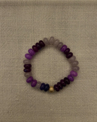 SEALLY MIMI SEMI PRECIOUS BRACELET PURPLE 12