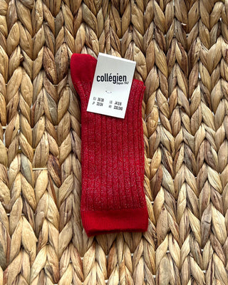 COLLEGIEN VICTOIRE CARMIN RED SOCKS