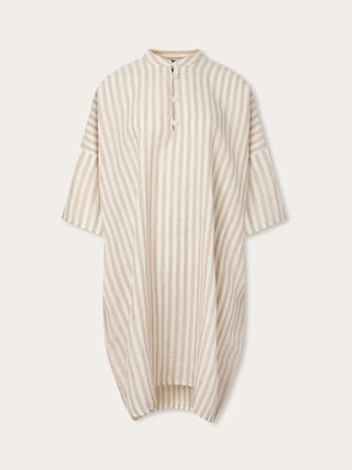 LOVE BRAND COCONUT STRIPE JUMENTO LINEN PONCHO