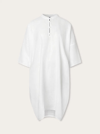 LOVE BRAND WHITE JUMENTO LINEN PONCHO