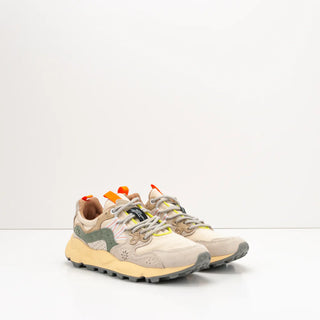 FLOWER MOUNTAIN YAMANO 3 UNI OFF WHITE-SAGE SNEAKERS