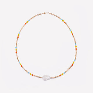 22 JEWERLY AQUA MILA RAINBOW NECKLACE 3MM