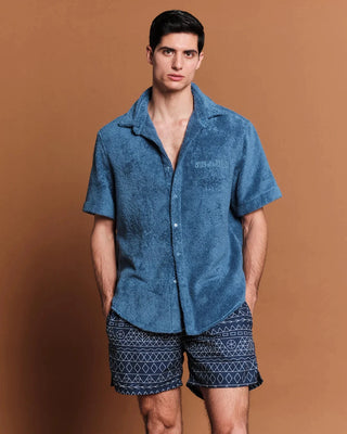 SUN OF A BEACH TERRY SHIRT BLUE