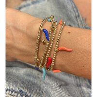 22 JEWELRY CHILI DROP BRACELET 2MM