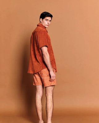 SUN OF A BEACH TERRY SHIRT CINNAMON