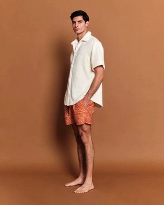 SUN OF A BEACH TERRY SHIRT ECRU