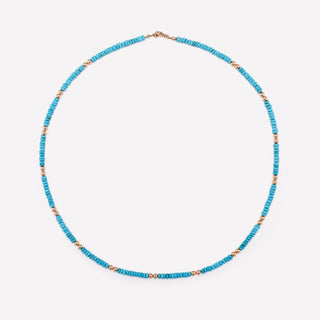 22 JEWERLY EVA TURQUOISE NECKLACE 4MM