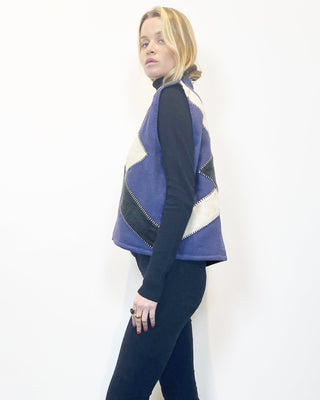 BE PARISIAN JACQUARD ARDOISE VEST