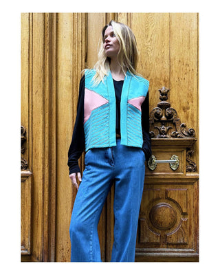 BE PARISIAN RAINBOW VEST
