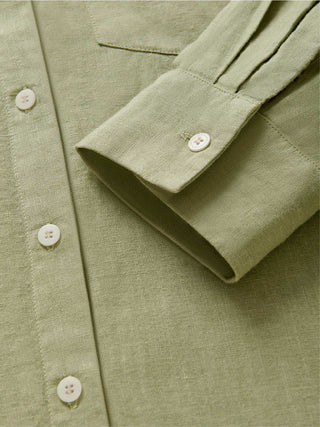 LOVE BRAND KERALA GREEN SAPODILLA SHIRT DRESS