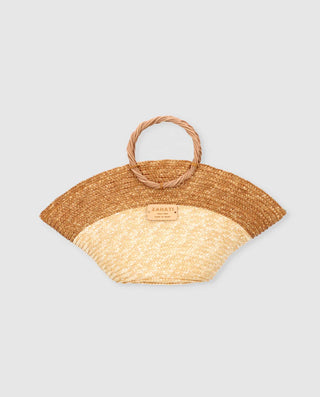ZAHATI MINI HAT BAG 15 BRONCE Y NATURAL