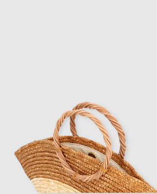 ZAHATI MINI HAT BAG 15 BRONCE Y NATURAL