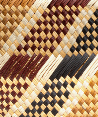 GUANABANA CANASTO BAG S STRIPED TOASTED&BURGUNDY