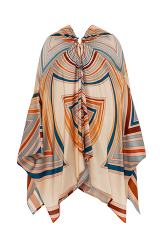 KOSE RESORT IRIS HALTER TOP RAINBOW WHEEL