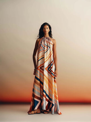 KOSE RESORT JENIFFER GOWN RAINBOW WHEEL