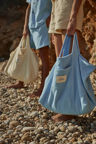 LITTLE MARINER TOTE BAG COASTAL BLUE