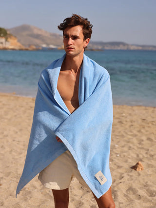 LITTLE MARINER BEACH TOWEL COASTAL BLUE