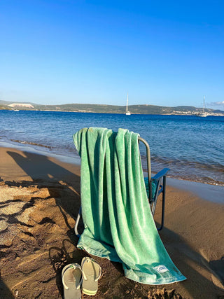 LITTLE MARINER BEACH TOWEL SAGE GREEN