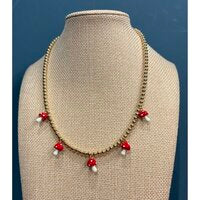 22 JEWERLY MUSHROOM NECKLACE 4MM