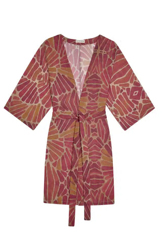 ALICIA SWIM SHORT KIMONO COVER-UP IN COBRA