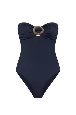 ALICIA SWIM CATHERINE ONE-PIECE SWIMSUIT IN CAVIAR