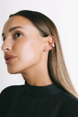 PIERETTI FERLA SINGLE EAR CUFF SILVER PLATE 925