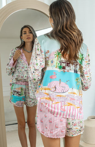 JRF SHORTS PINK FLAMINGO CLUB