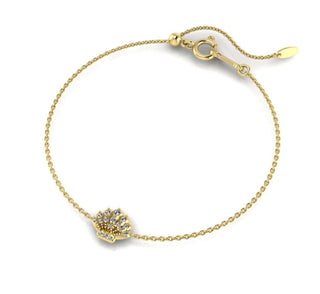 SAMANTHA TEA NIXIE BRACELET GREY DIAMONDS BLACK RHODIUM