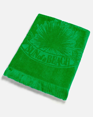 SUN OF A BEACH WASABI MONOCHROME BEACH TOWEL