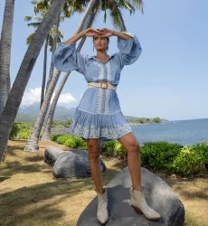 MISS JUNE DRESS YARA BLUE
