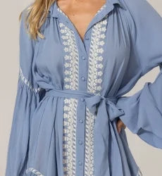 MISS JUNE DRESS YARA BLUE